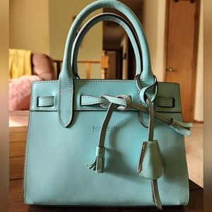 Dooney and Bourke Alto mini tassel crossbody in aqua